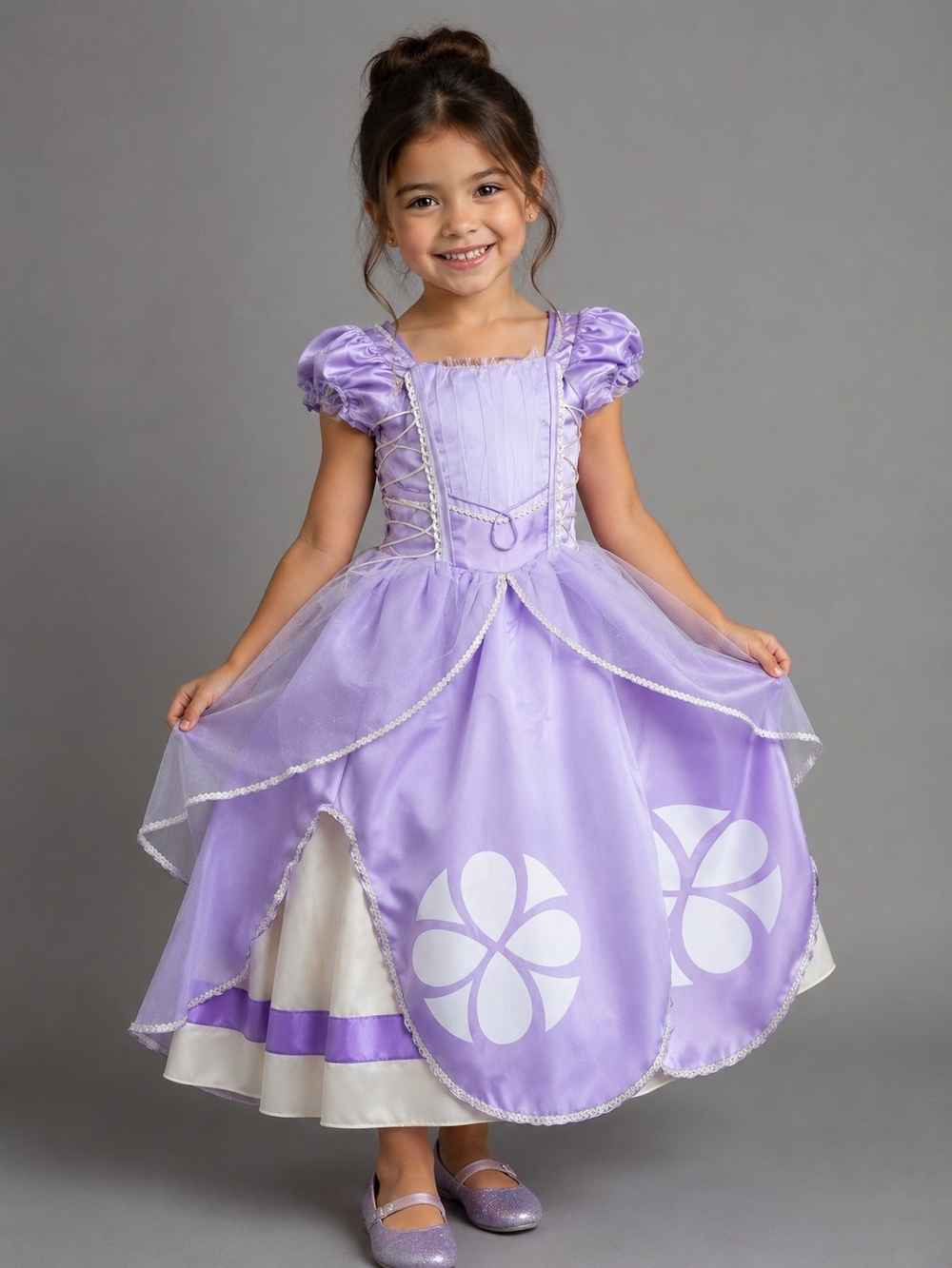 Alegria Lavender Princess Costume Dress with Pearl Trim NWT.